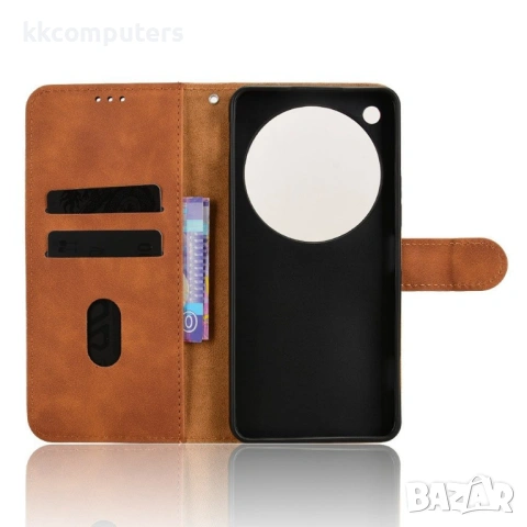 Кожен калъф тип портфейл със стойка за ZTE nubia Focus 2 Ultra 5G, снимка 6 - Калъфи, кейсове - 53189515