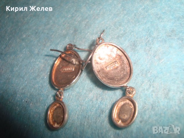 PRIOLI ЕМАЙЛИРАНИ СРЕБЪРНИ МАРКОВИ ОБЕЦИ СРЕБРО 925 БУТИКОВИ АРТ ИЗРАБОТКА 25745, снимка 9 - Обеци - 35736366