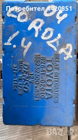 Контролен Модул (Бушонно Табло BSI / BSM ) за Toyota Corolla - 82641-02040, снимка 2 - Части - 50414630