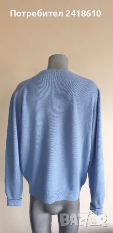 Hermes Paris 100% Cashmere Knit V - Neck Mens Size 56 - XL / 2XL ОРИГИНАЛ! Мъжки кашмирен Пуловер!, снимка 13 - Пуловери - 52257957
