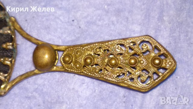 СТАРИННО РУСКО КРИСТАЛНО ОГЛЕДАЛЦЕ БРОНЗ ФИЛИГРАН РЕТРО ОРНАМЕНТИКА ПОЗЛАТА 34022, снимка 8 - Антикварни и старинни предмети - 38892177