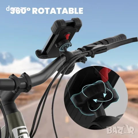 Стойка за мобилен телефон INVANTI за смартфони 4.7''-7'', велосипед/мотоциклет, снимка 6 - Аксесоари за велосипеди - 48827230