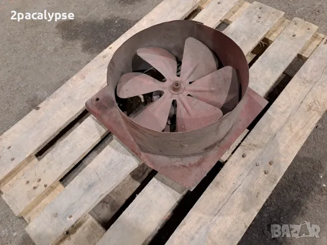 Аксиален индустриален вентилатор за стенен монтаж