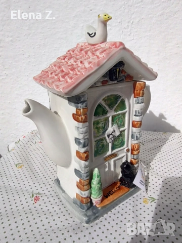 Ретро чайник The Door на Swineside Teapottery - минимална забележка, снимка 2 - Декорация за дома - 53569872