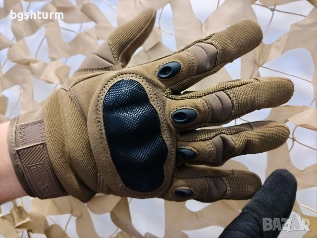 Немски Тактически Ръкавици TP1 Anton Blöchl – Подсилени (Черен/Койот/Олива), снимка 6 - Ръкавици - 53419688