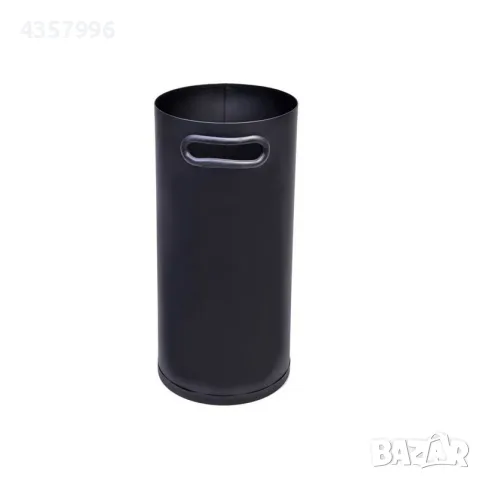 Метален цилиндър за аксесоари за камина, Метал, Черен 