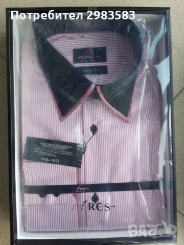 Риза луксозна ARES №40  /Semi Fit/ - 35 лв. нова , снимка 4 - Ризи - 49251606