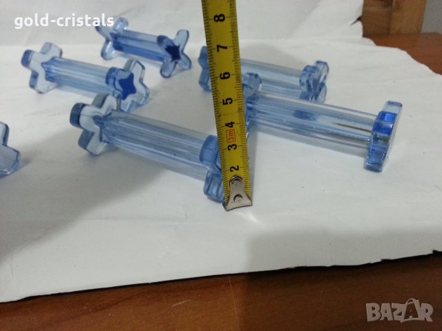 Ретро стъклени поставки за прибори, снимка 5 - Антикварни и старинни предмети - 35985181
