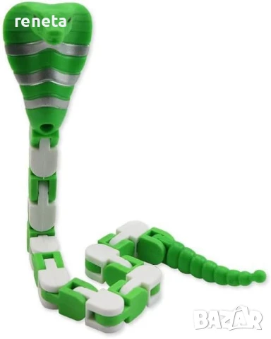 Играчка змия, Пластмасова, Сензорна, Многоцветна, снимка 2 - Фигурки - 51119361