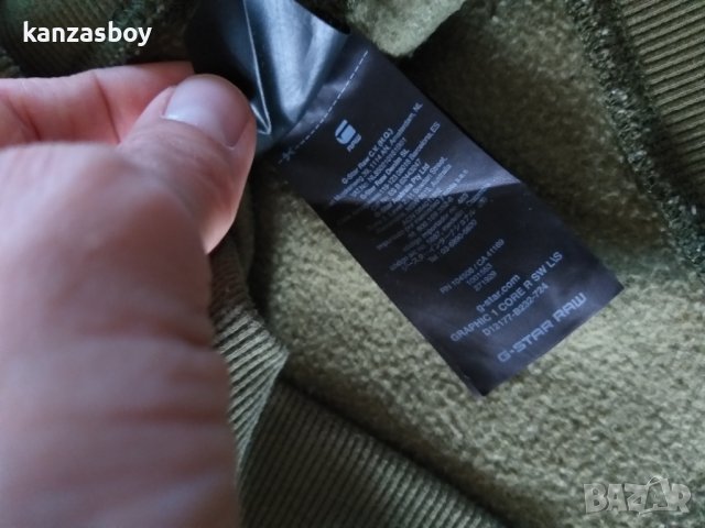 g-star graphic 1 core r sw l/s - страхотна мъжка блуза, снимка 6 - Блузи - 39024038