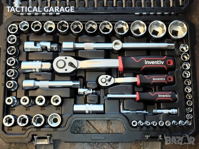 INVENTIV Гедоре 108ч. Комплект Инструмен , снимка 2 - Гедорета - 52503130