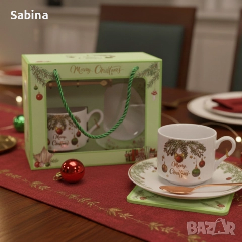 Коледни, подаръчни комплекти с чаши, различни цени , снимка 8 - Чаши - 52571198