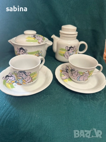 Детски български порцеланов сервиз на Диамант, Разград