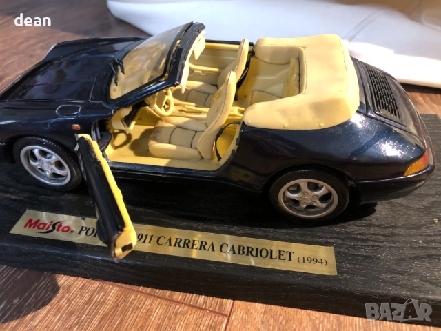 Колекционерско Porsche 911 Carrera Cabriolet, снимка 11 - Колекции - 53753267