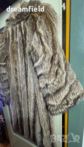 Дълго палто от естествен косъм, снимка 5 - Палта, манта - 53213097