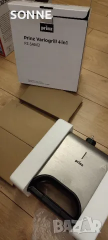 Немски сандвич мейкър/грил преса Prinz 4 в 1, 800 W , снимка 16 - Тостери - 48435090