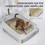 PawHut Котешка тоалетна от неръждаема стомана, снимка 10