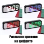 Модерен дигитален електронен часовник с термометър големи цифри светещ на ток температура за спалня, снимка 2