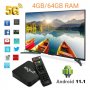 **█▬█ █ ▀█▀ Нови 4K Android TV Box 8GB 128GB MXQ PRO Android TV 11 / 9 , wifi play store, netflix 5G