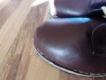 Зимни кожени,шити високи обувки 48 номер,за широк крак, снимка 3