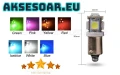 2 бр. Габаритни крушки BA9S 5 SMD Автомобилна LED вътрешна лампа крушка за номер за вратата плафон , снимка 18