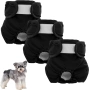 Пакет от 3 пелени за многократна употреба за кучета, (черни, S), снимка 1