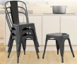 Трапезни столове, комплект от 4бр SIM LUXURY LQ-TPY-4HEI, снимка 4