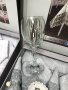 Комплект от 6 стъклени чаши със сребърен декор, снимка 2