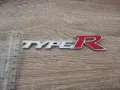 Honda Type R емблема бяло с червено, снимка 3