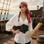 Нов комплект Пиратски аксесоари за жена Halloween костюм превръзка колан бижута Cosplay, снимка 7