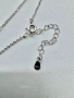 Сребърно колие с мойсанит (диамант) 0.4к, снимка 9