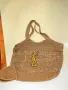 Yves Saint Laurent Дамска Бежова Плажна Чанта Код E39, снимка 8