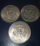 Сребърни монети HALF DOLLAR 1965, 1967 и 1968 година, снимка 4