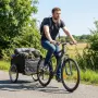 SPORTNOW Велосипедно ремарке 170 литра с теглич, покривало, снимка 7