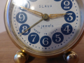 Будилник часовник Слава 2 крачета син корпус, снимка 4