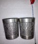 Релефни Чаши от калаено-сребърна сплав, снимка 4