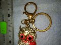 СИМПАТИЧНО БРОНЗОВО ПОЗЛАТЕНО АЖУРНО БУХАЛЧЕ КЛЮЧОДЪРЖАТЕЛ АРТ ВИСУЛКА с ИСКРЯЩИ КРИСТАЛИ 38813, снимка 6