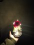 Изкуствена роза с дървена основа LED осветление. 3 ААА, снимка 3