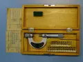 Микрометричен резбомер DDR VEB Suhl M-W Thread Мicrometer 0-25mm, снимка 2