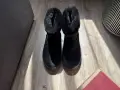 Черни боти с пух/ апрески, снимка 2
