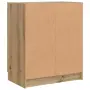 vidaXL Шкаф за обувки дъб артизан 59x35x70 см инженерна дървесина, снимка 7