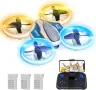 AVIALOGIC Мини дрон със 720P HD камера RC квадрокоптер с LED светлина, Headless режим, 3D обръщания , снимка 1