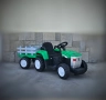 ТОП ЦЕНА!НОВО!Детски акумулаторен трактор с ремарке Dallas GREEN с 12V батерия,дистанционно,USB, снимка 1