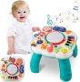 Интерактивна бебешка, музикална масичка с игри, снимка 1 - Музикални играчки - 41203459