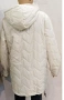 Големи размери яке код 7 - крем, снимка 3