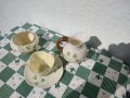Комплект ръчно рисувани съдове Belleek Ирландия - 2, снимка 4