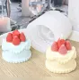 3D Висока торта с ягоди силиконов молд фпрма шоколад фондан смола гипс свещ декор, снимка 1