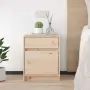 vidaXL Нощни шкафчета, 2 бр, 40x31x50 см, борово дърво масив, снимка 3
