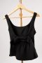 Черен топ с панделка на гърба – модел “Bella”, снимка 1