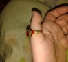 Позлатен пръстен с  рубини, нов 💥, снимка 3